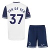 Maglia ufficiale Tottenham Hotspur Van De Ven 37 Casa 2024-25 per Bambino